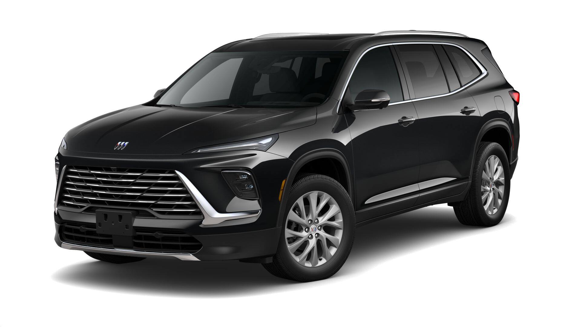 2026 Buick Enclave Preferred in Ebony Twilight Metallic — front three-quarter view