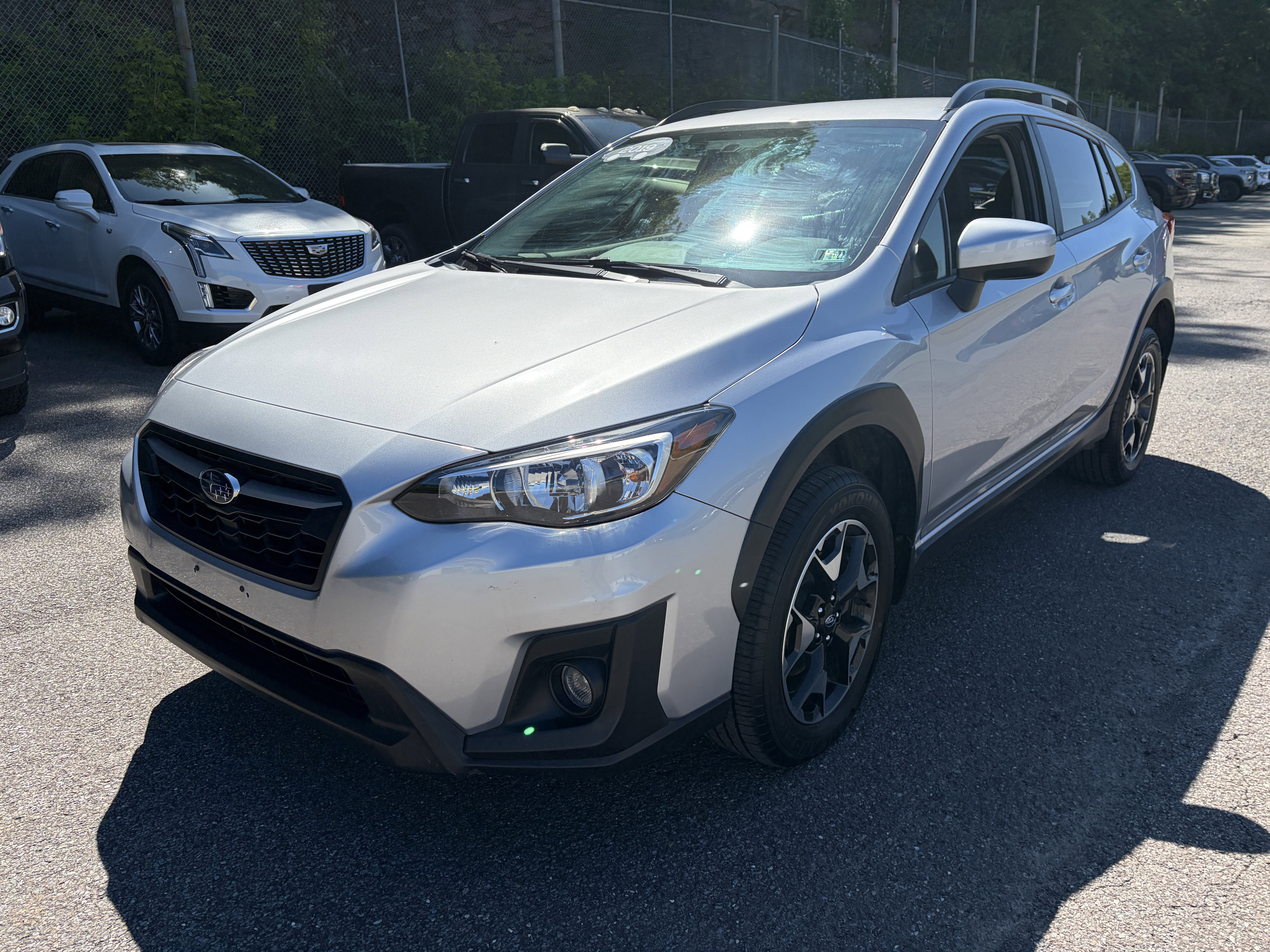 2019 Subaru Crosstrek 2.0i Premium in Silver — front three-quarter view