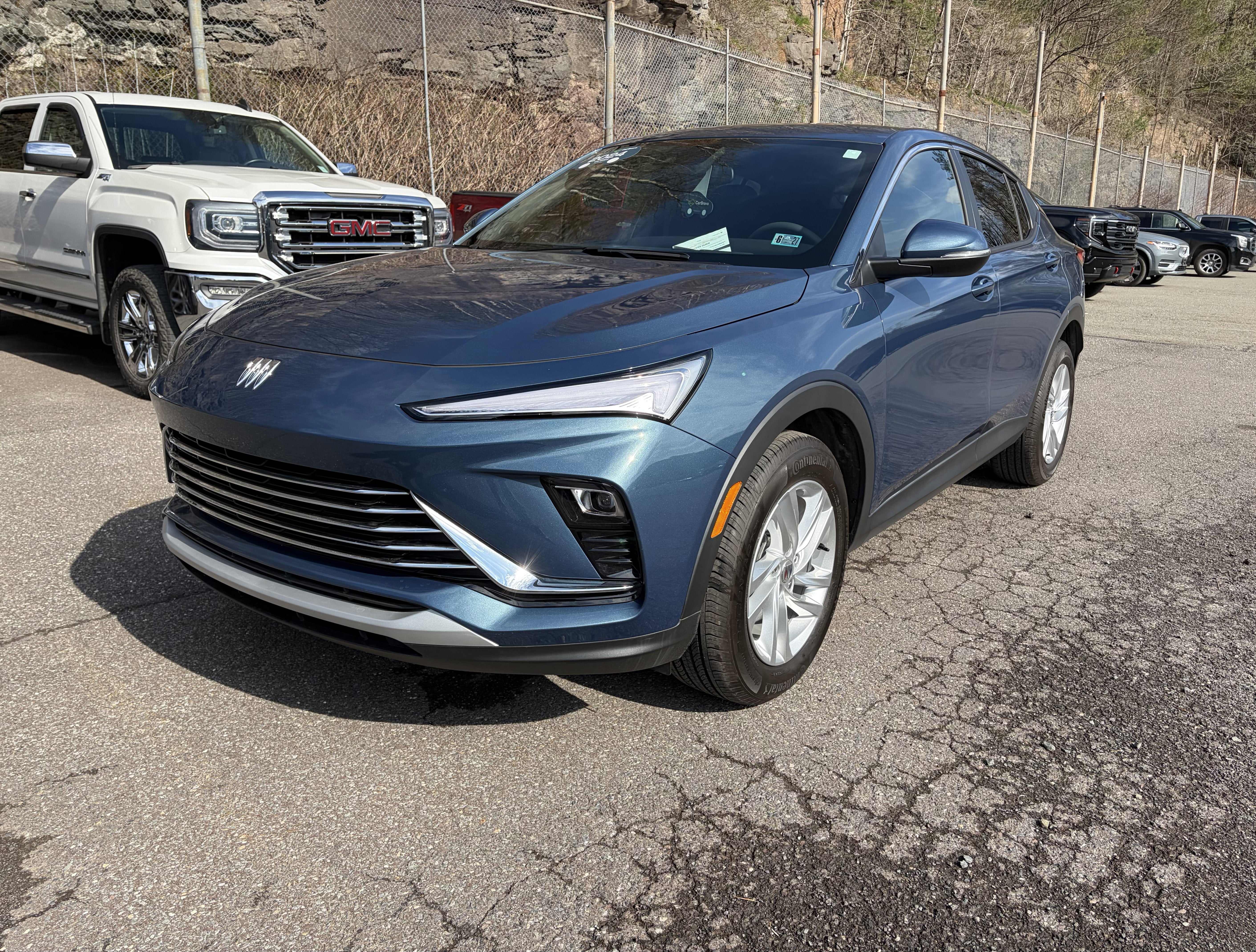 2024 Buick Envista Preferred in Ocean Blue Metallic — front three-quarter view