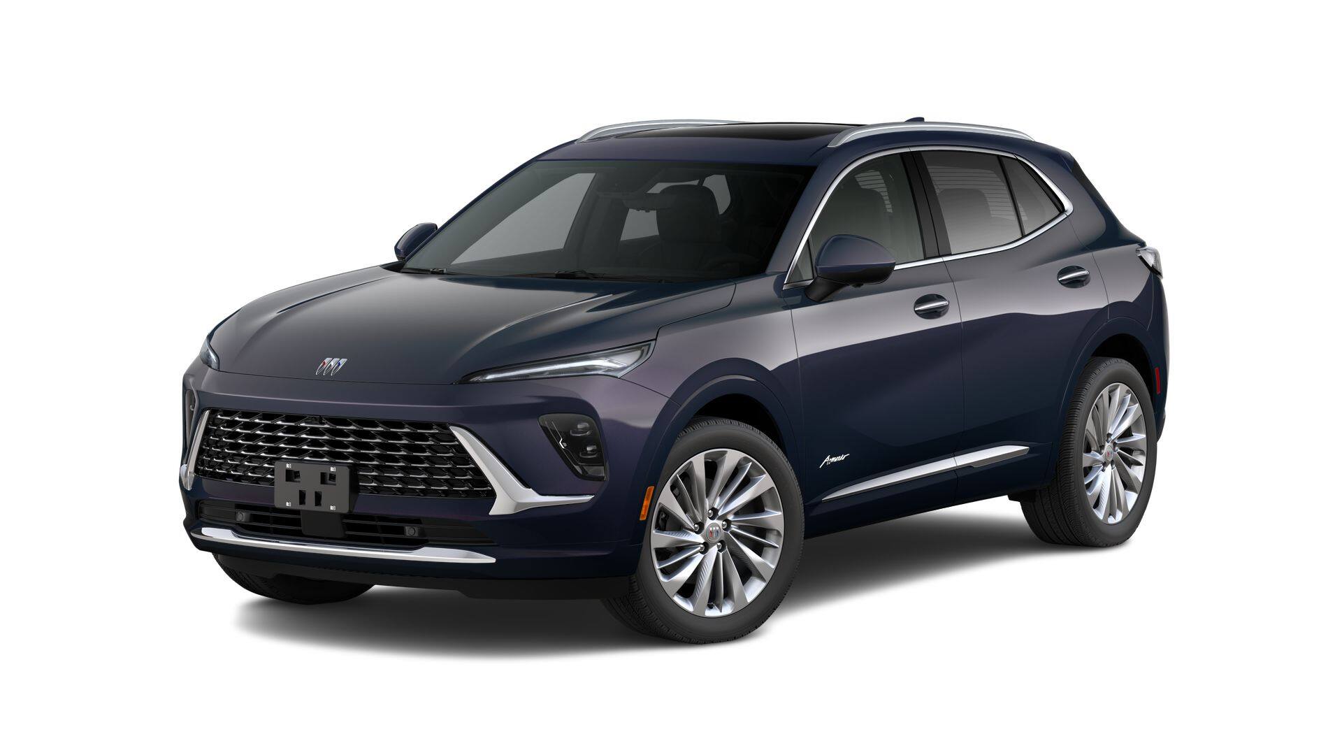 2026 Buick Envision Avenir in Midnight Opal — front three-quarter view